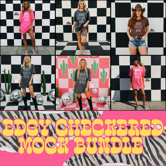 Edgy Checkered Mock Bundle