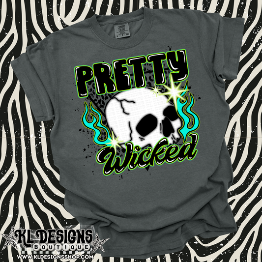 Pretty Wicked Skull Airbrush Effect