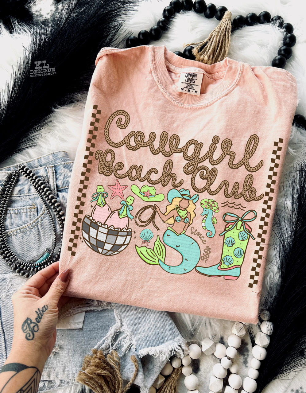 Cowgirl Beach Club Collage | Digital Download