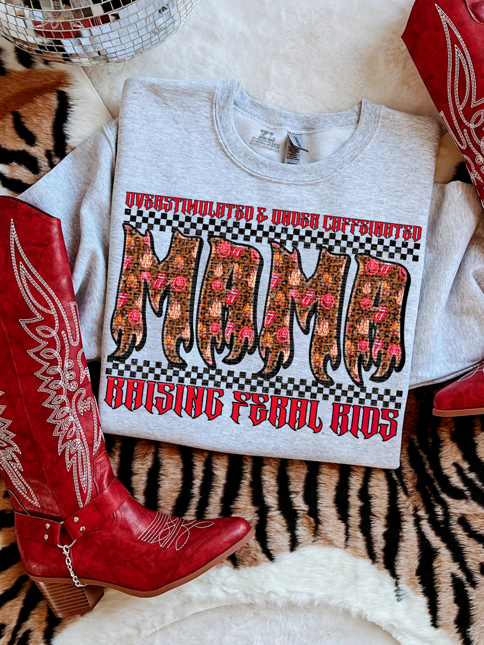 Edgy Pattern Flame Mama | Digital Download