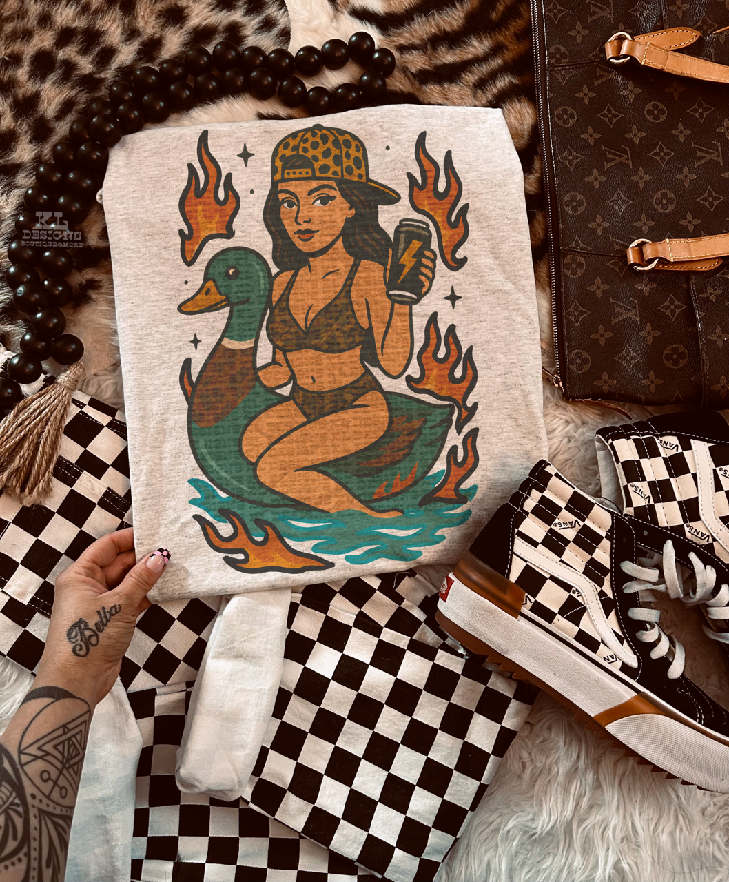 Duck Floatie Vintage Girl