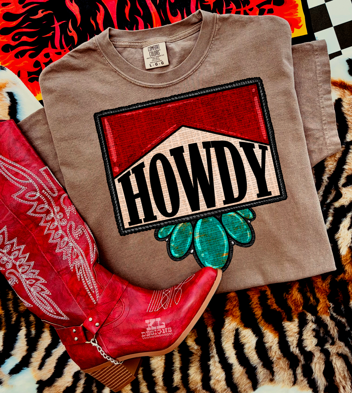 Red Howdy Jewel Stone | Digital Download