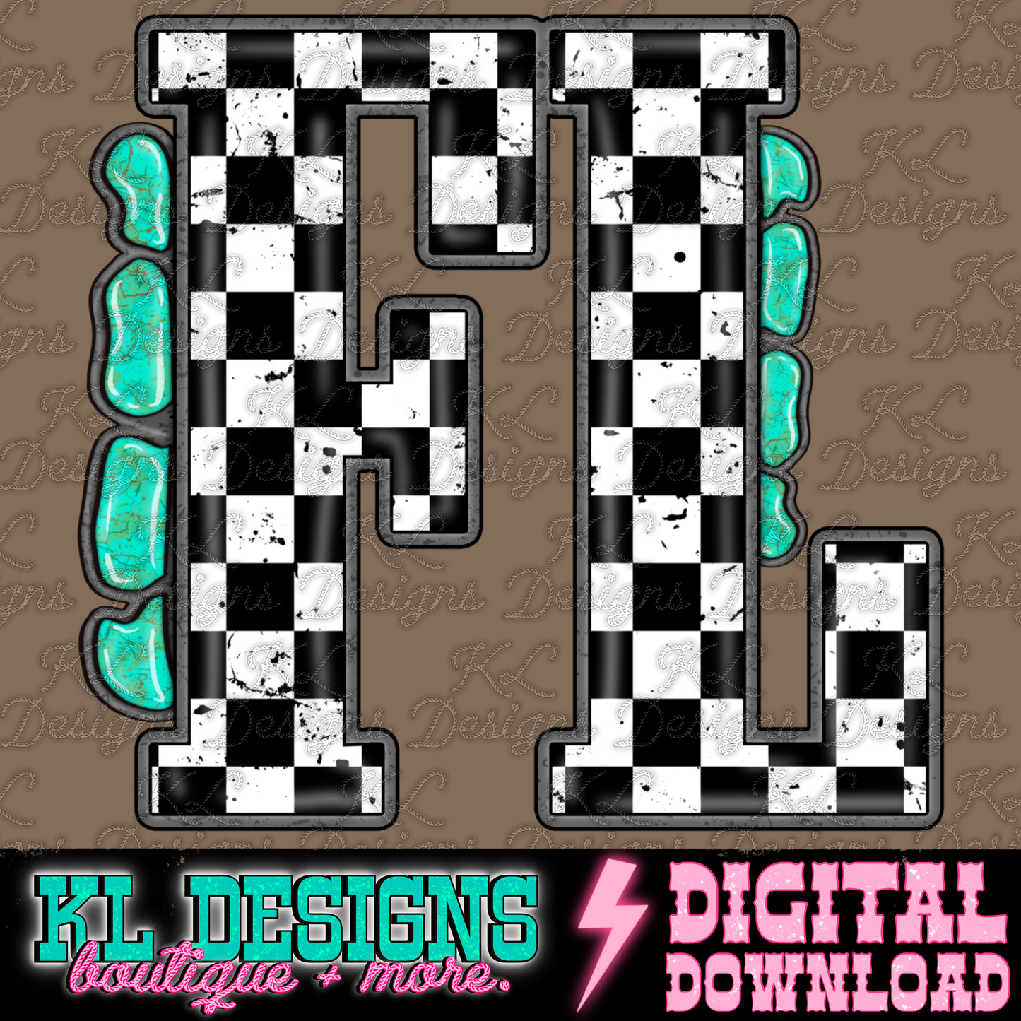 Checkered Jewel State FL | Digital Download