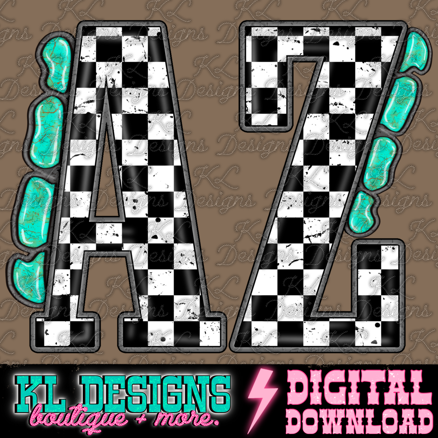 Checkered Jewel State AZ | Digital Download