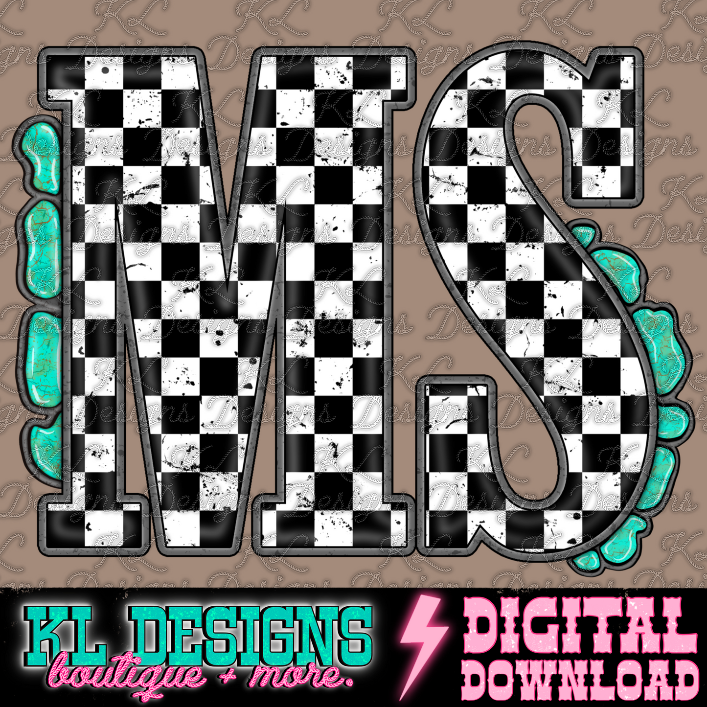 Checkered Jewel State MS | Digital Download