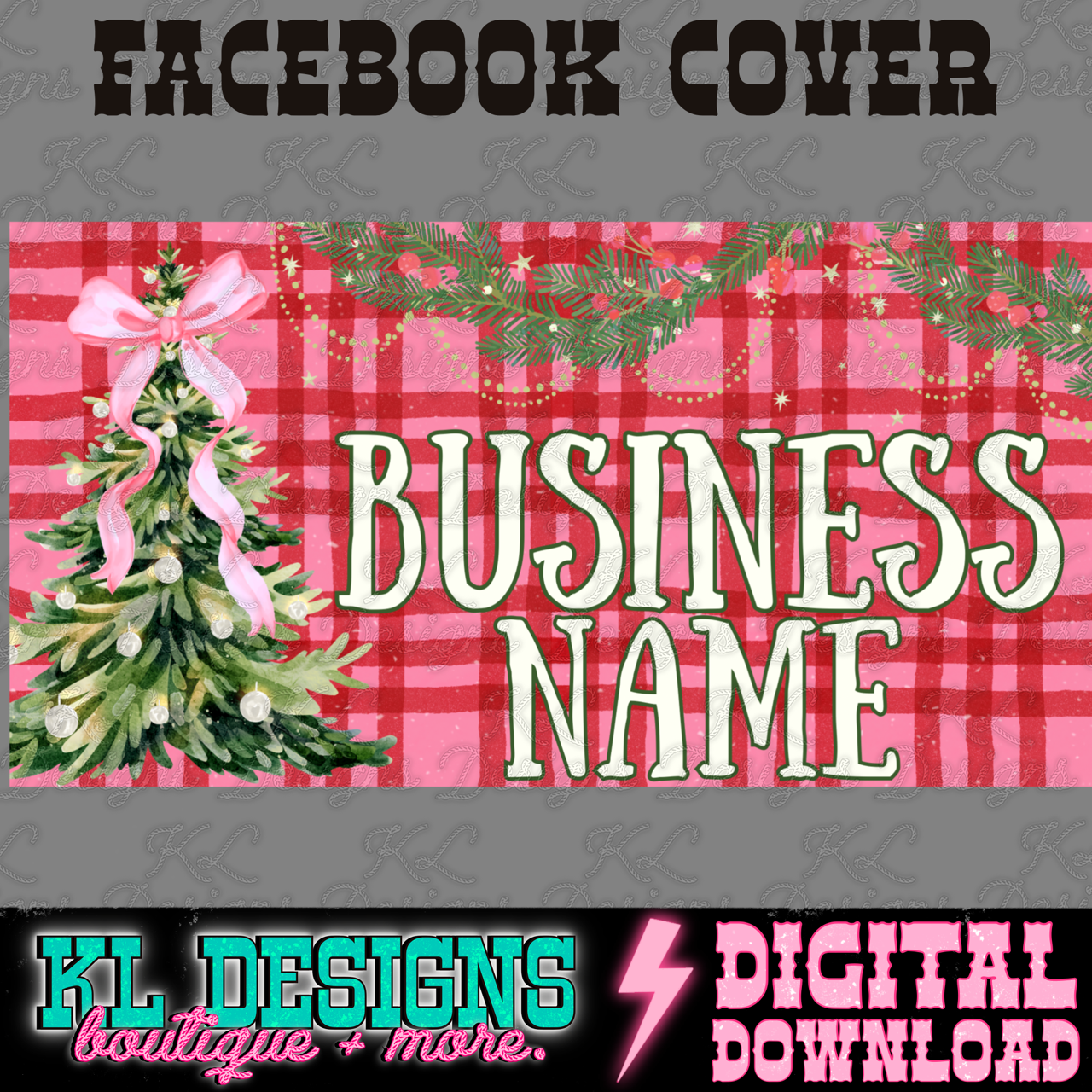 Christmas Facebook Group Cover Photos (multiple designs) | Digital Download