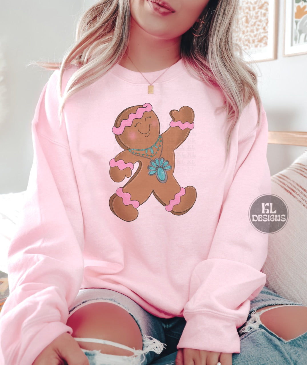 Turquoise Gingerbread Girl