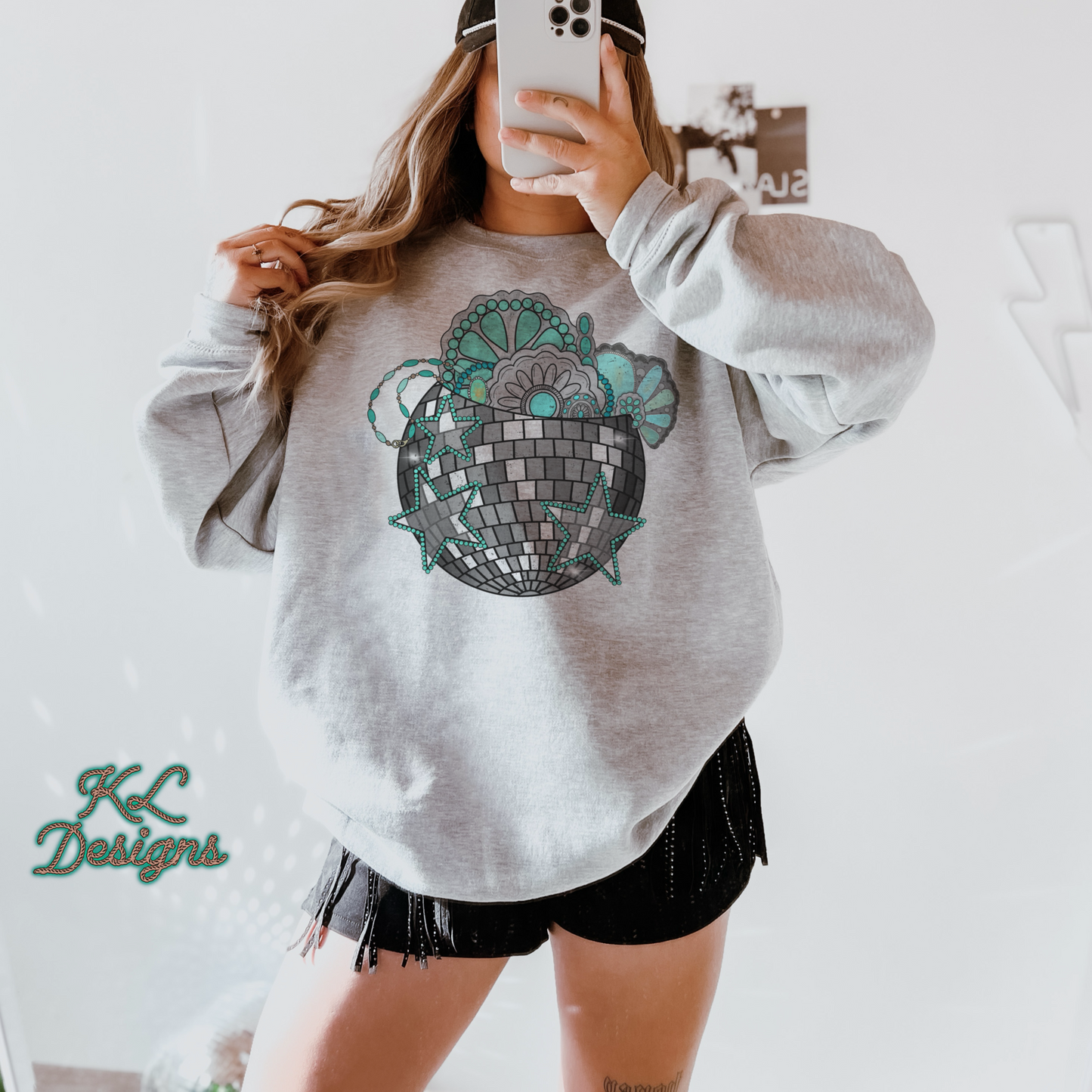 Turquoise Disco Ball