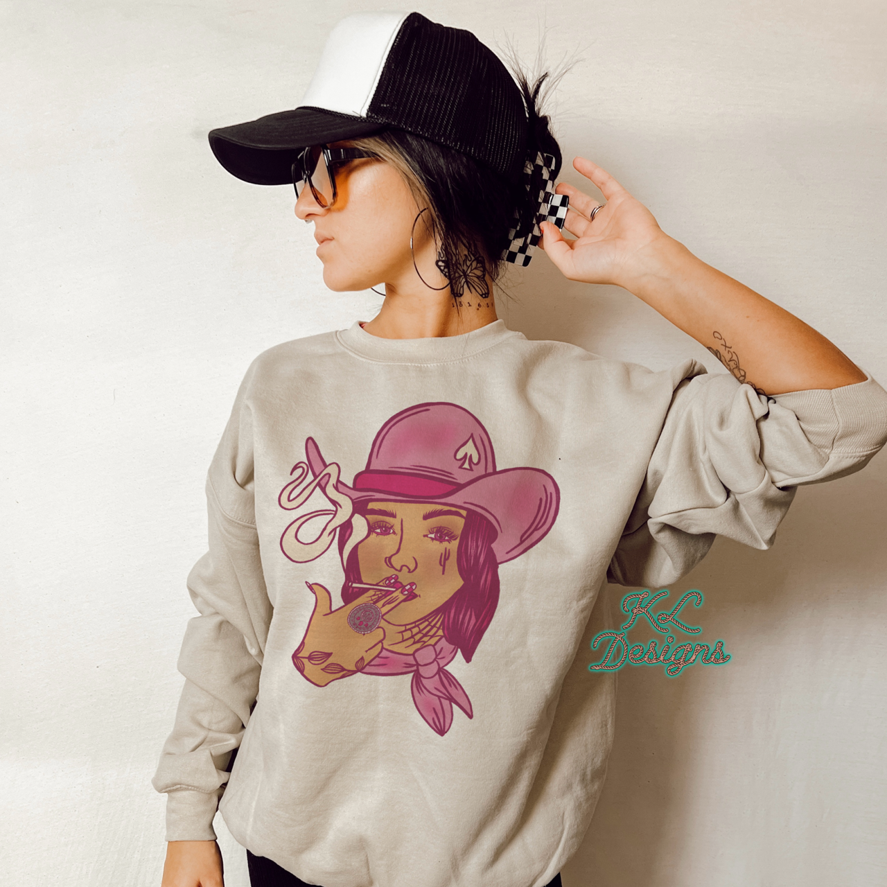 Pink Ace Cowgirl - sublimation