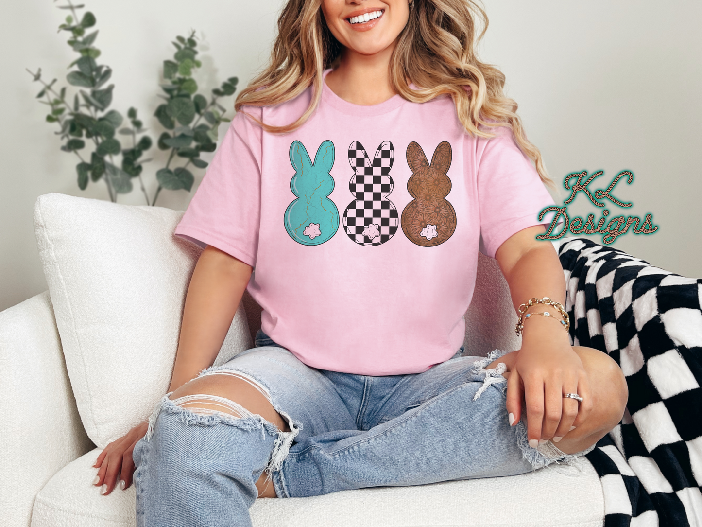 Three Western Bunnies