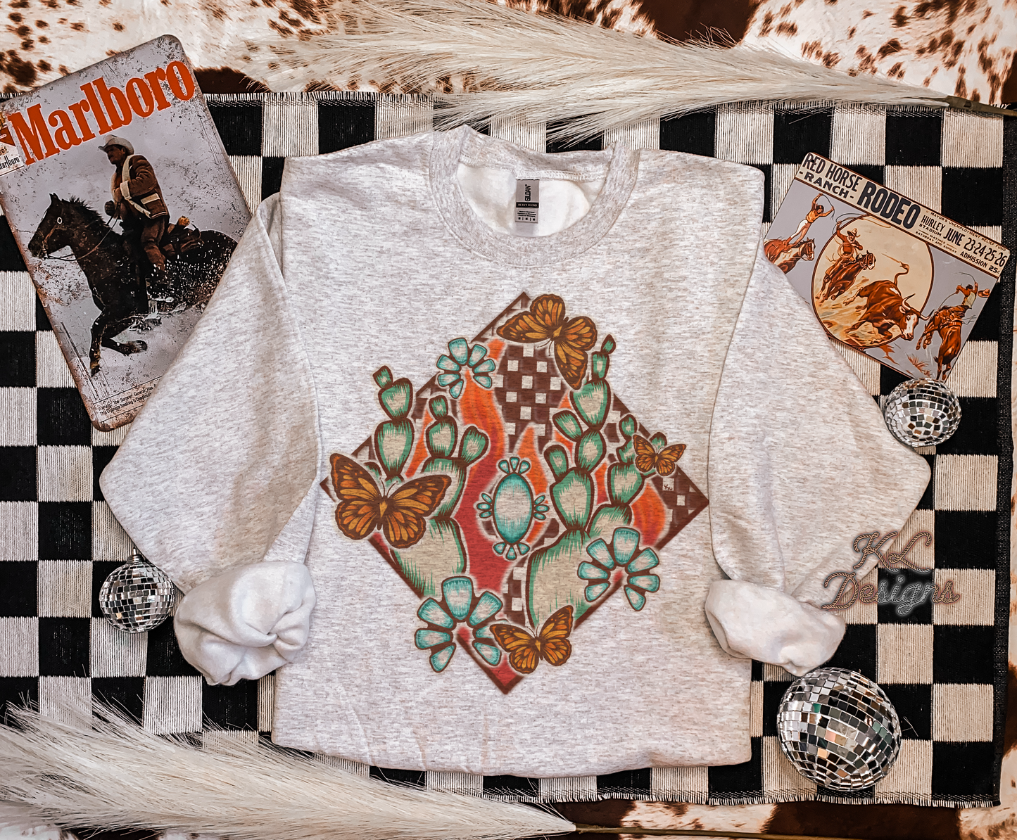 Retro Grunge Butterflies