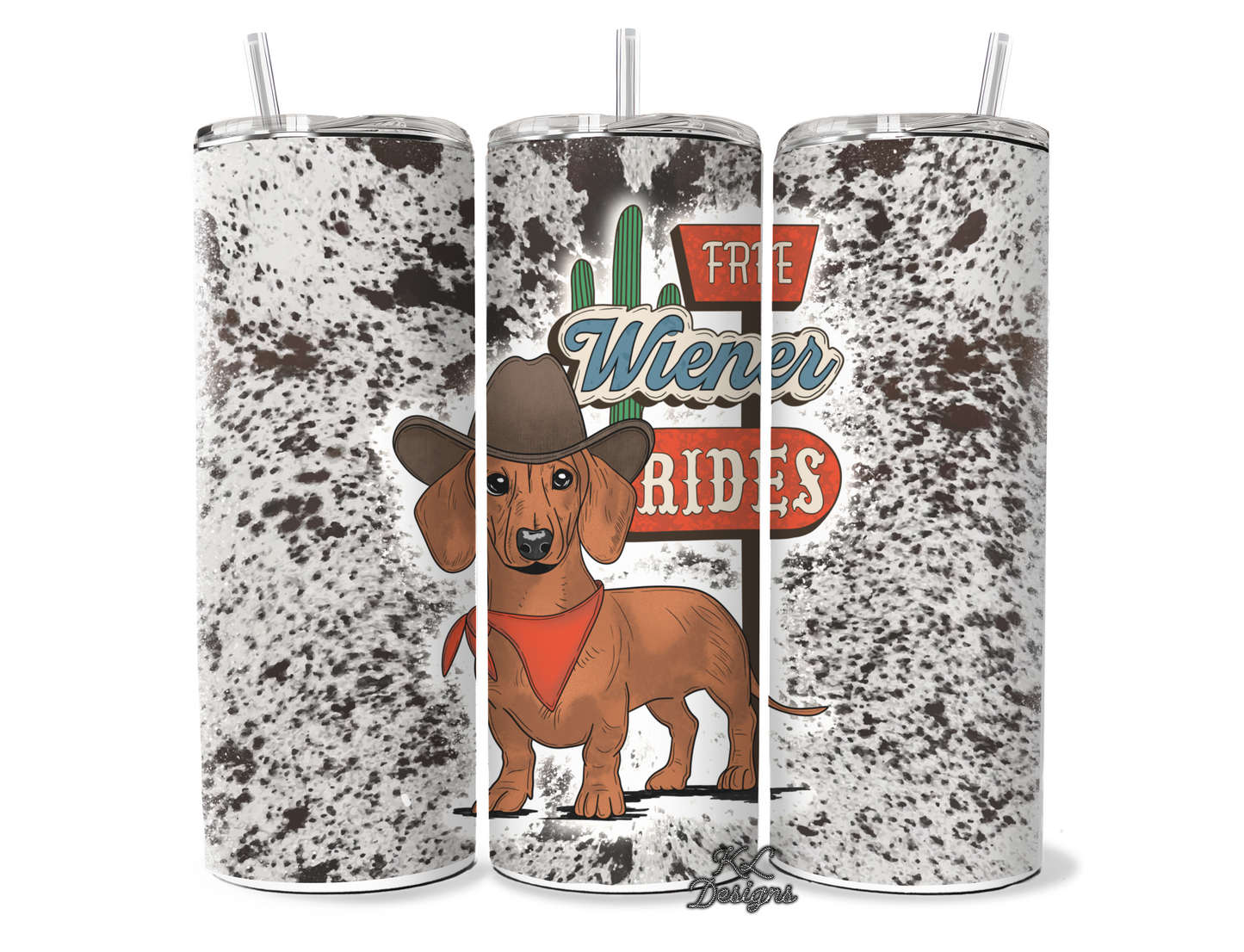 Wiener Dog Rides Tumbler - 20oz
