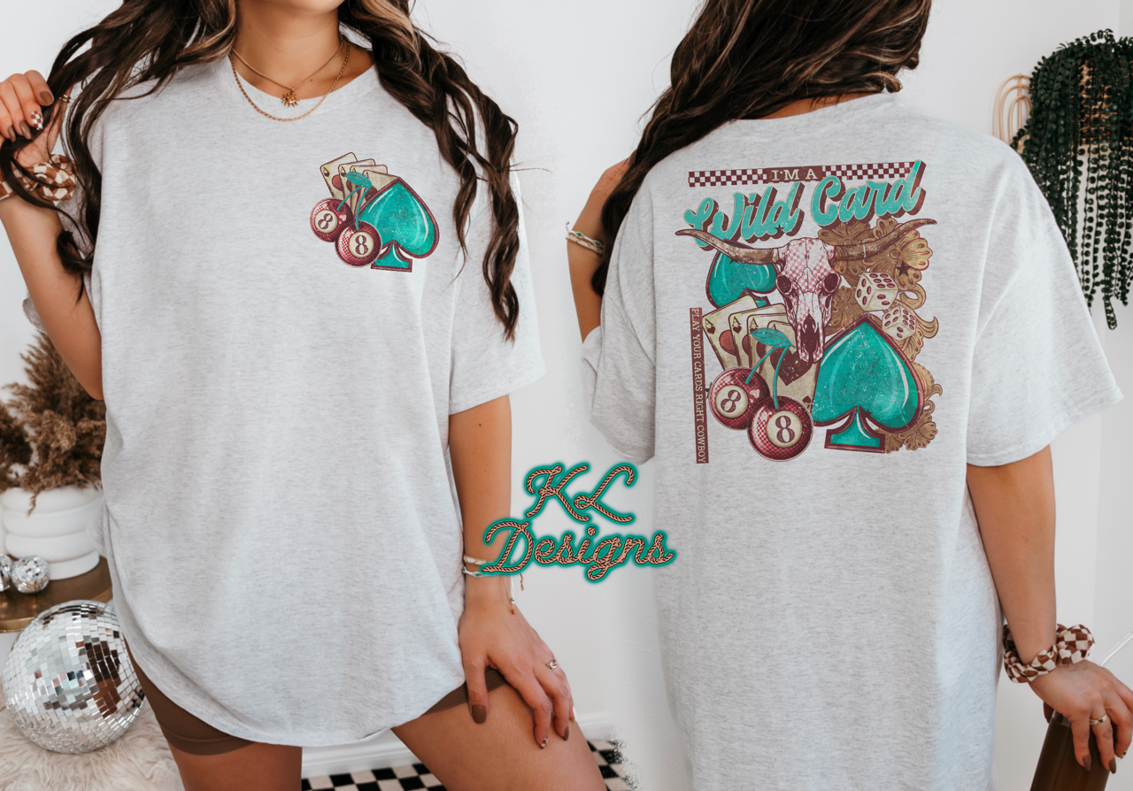 Wild Card Collage Skull - Front&Back