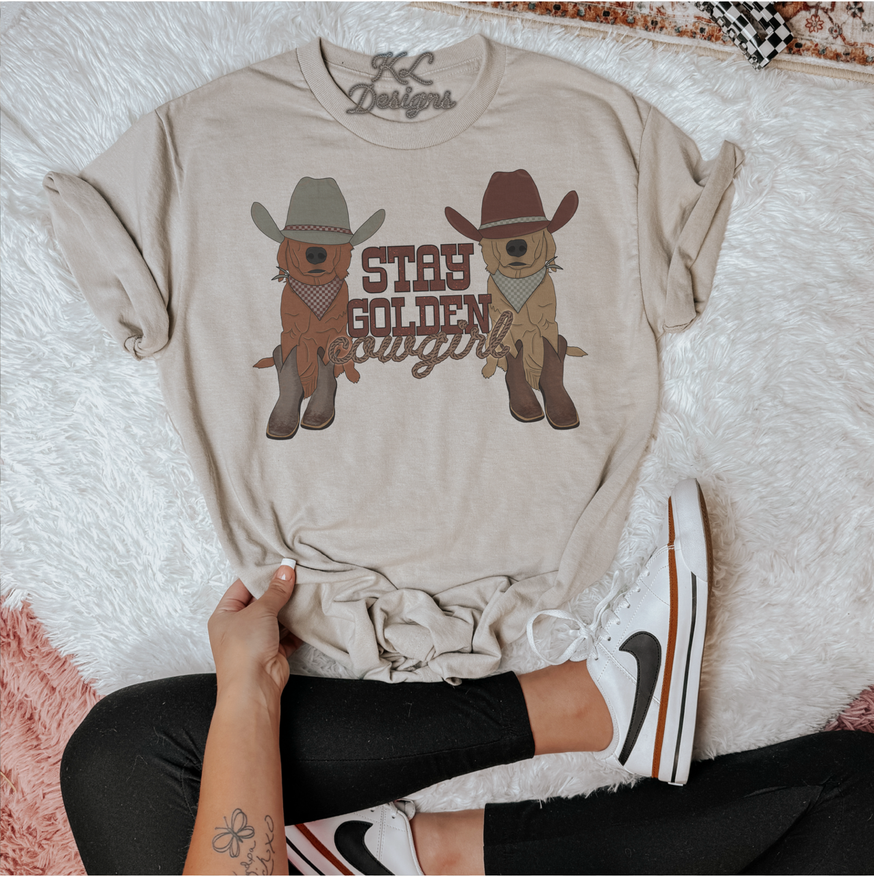 Golden Cowgirl Dogs (sublimation)