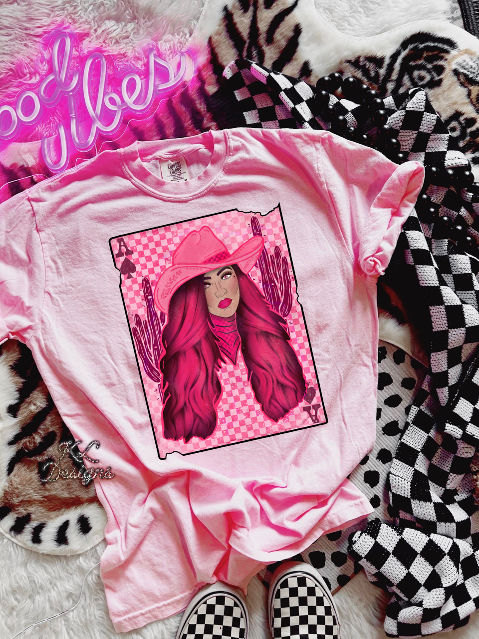 Pink Desert Cowgirl Card (preorder)