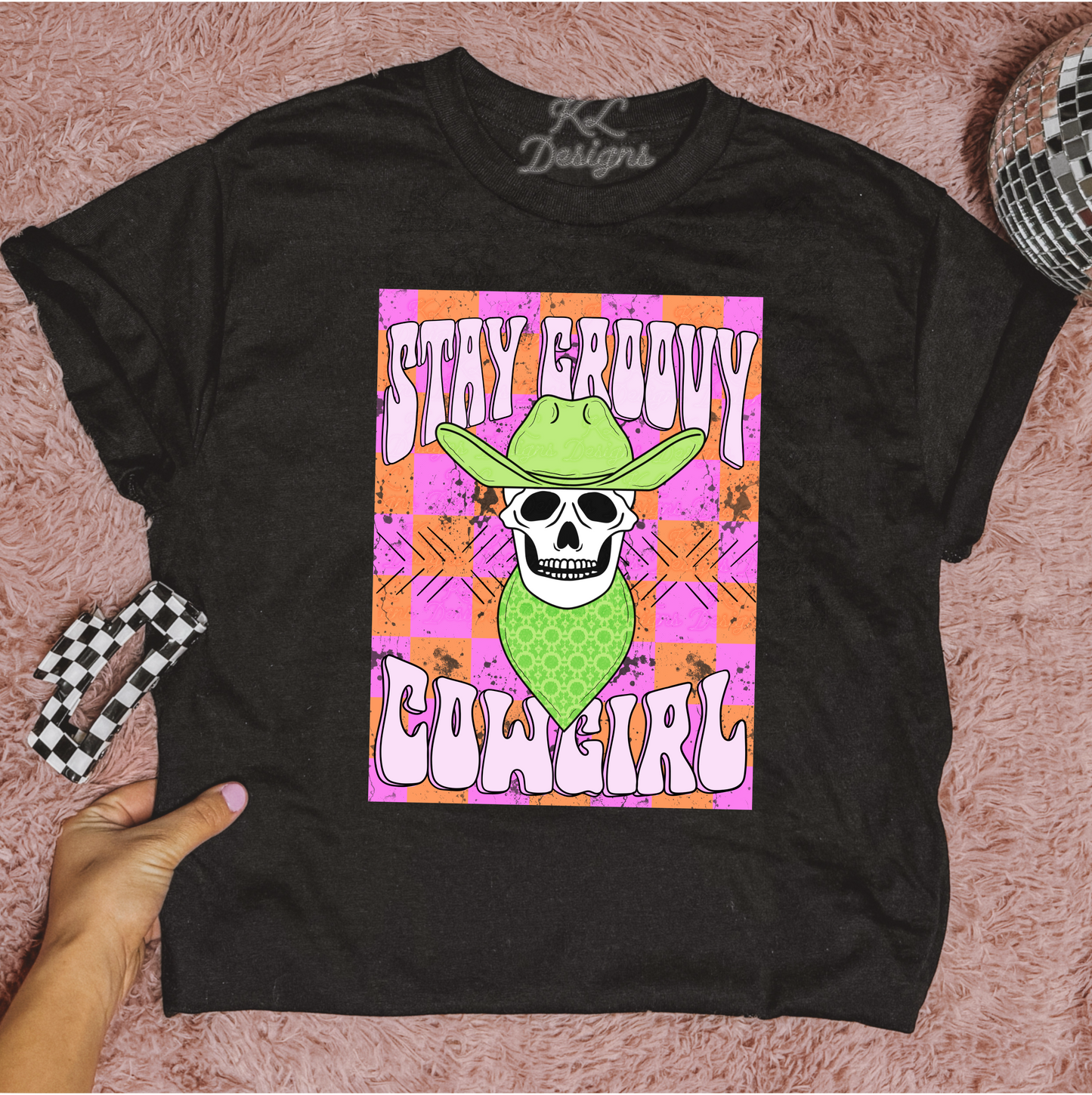 Stay Groovy Cowgirl Skull (preorder)