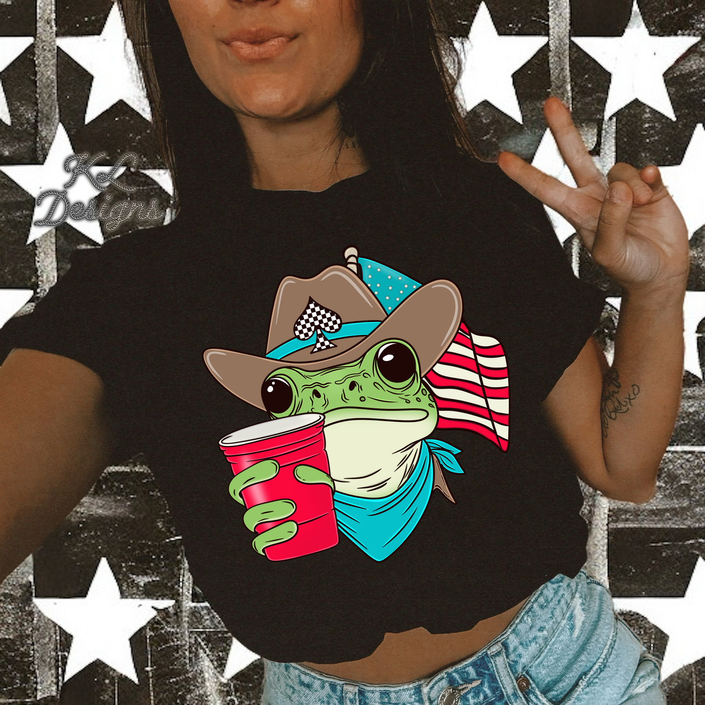 Patriotic Cup Frog (preorder)