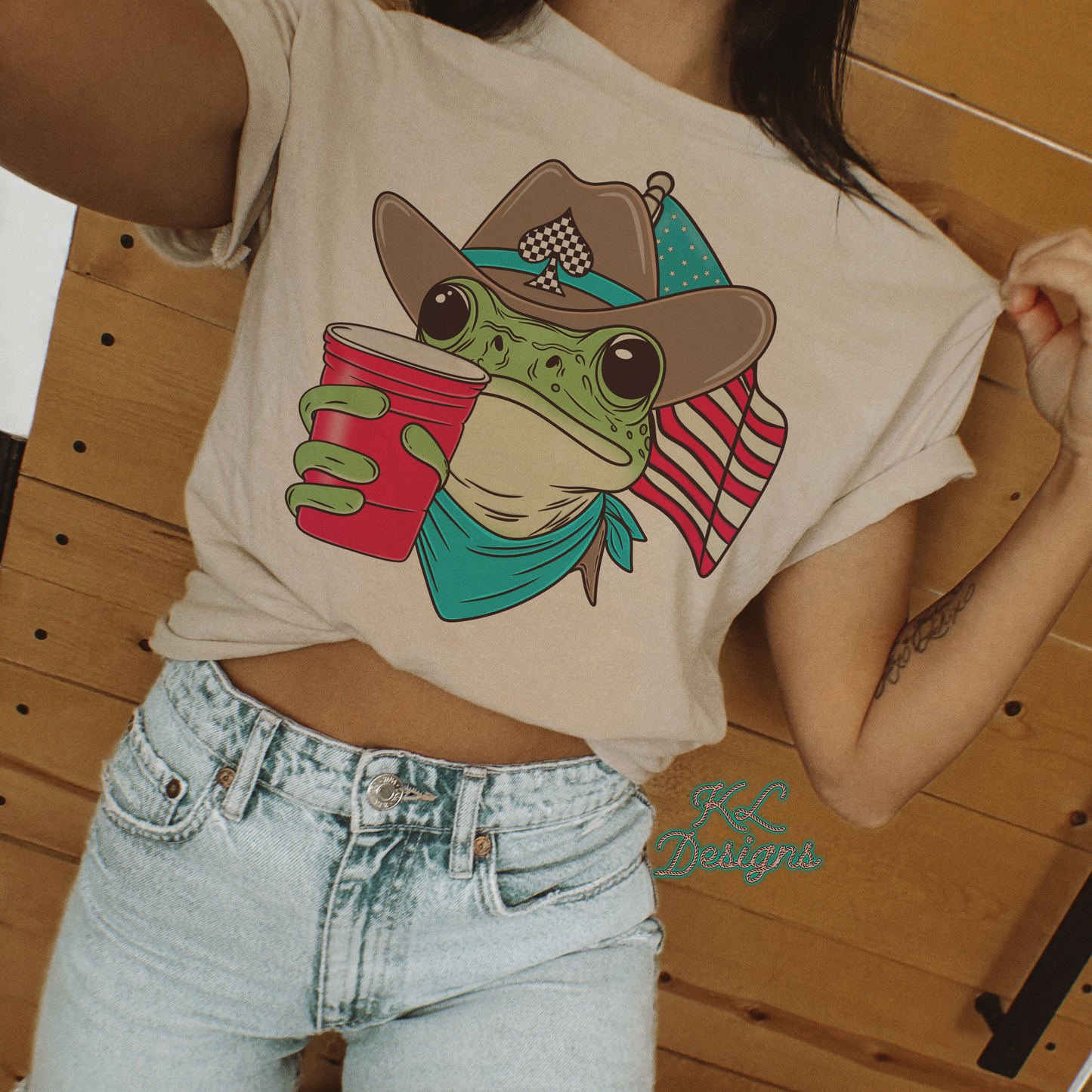 Patriotic Cup Frog (sublimation)