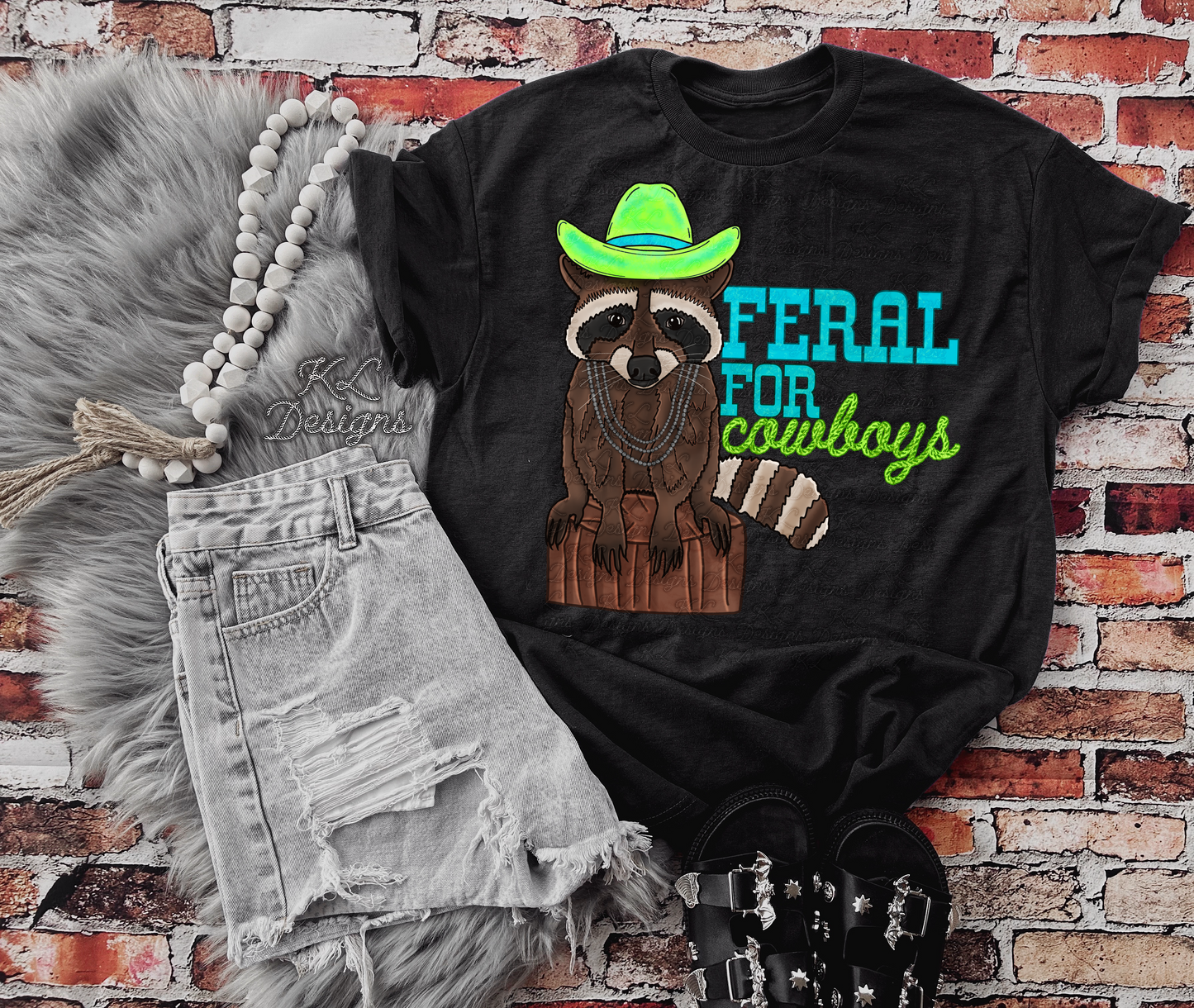 Feral For Cowboys (green/blue) - Digital Download