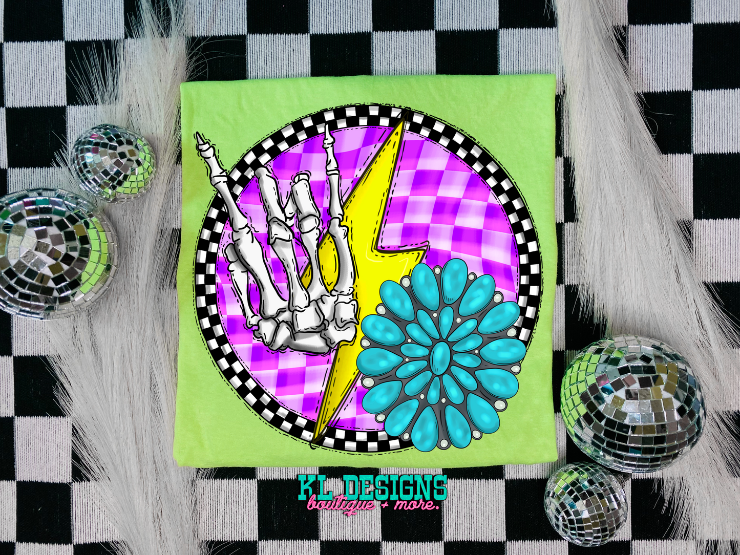 Rockin’ Retro Checkered Circle (preorder)