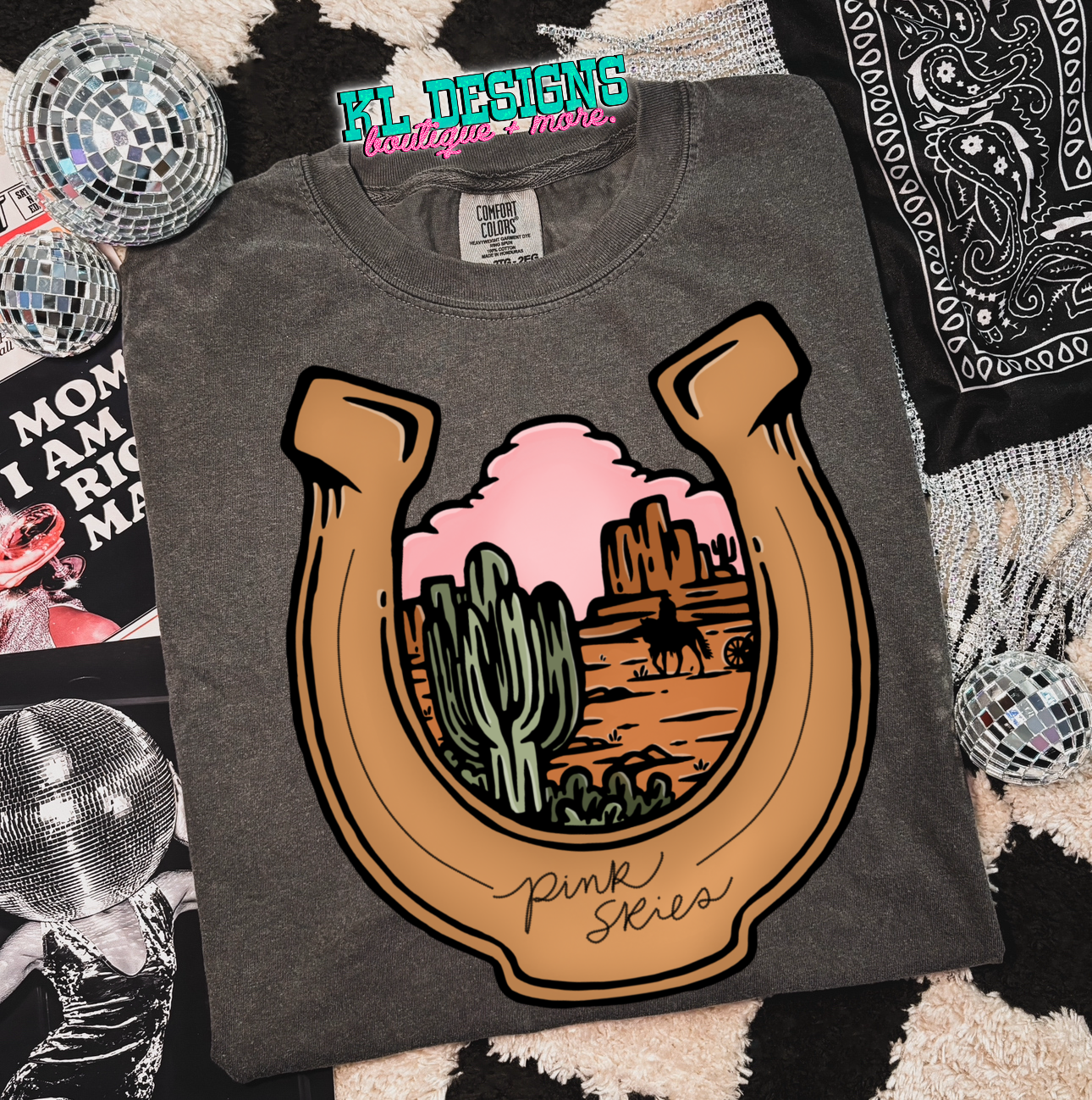 Pink Sunset Horseshoe (preorder)