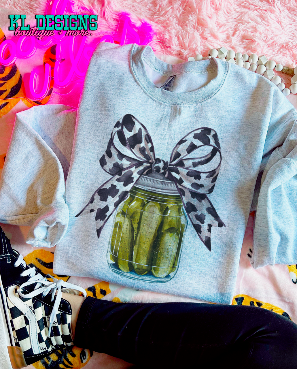 Cow Bow Pickle Jar (sublimation)