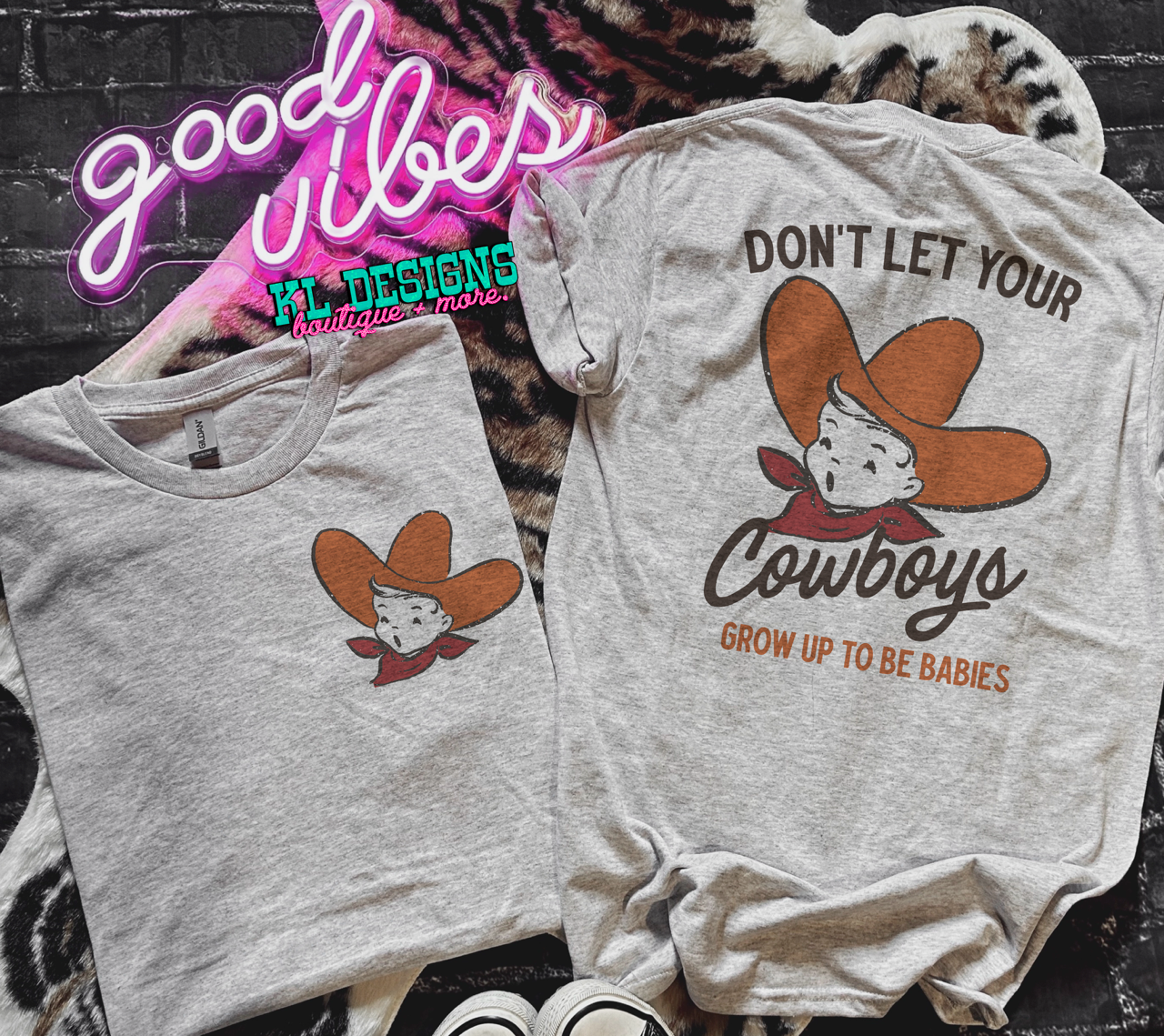 Retro Grow Up To Be Babies - front&back (sublimation)