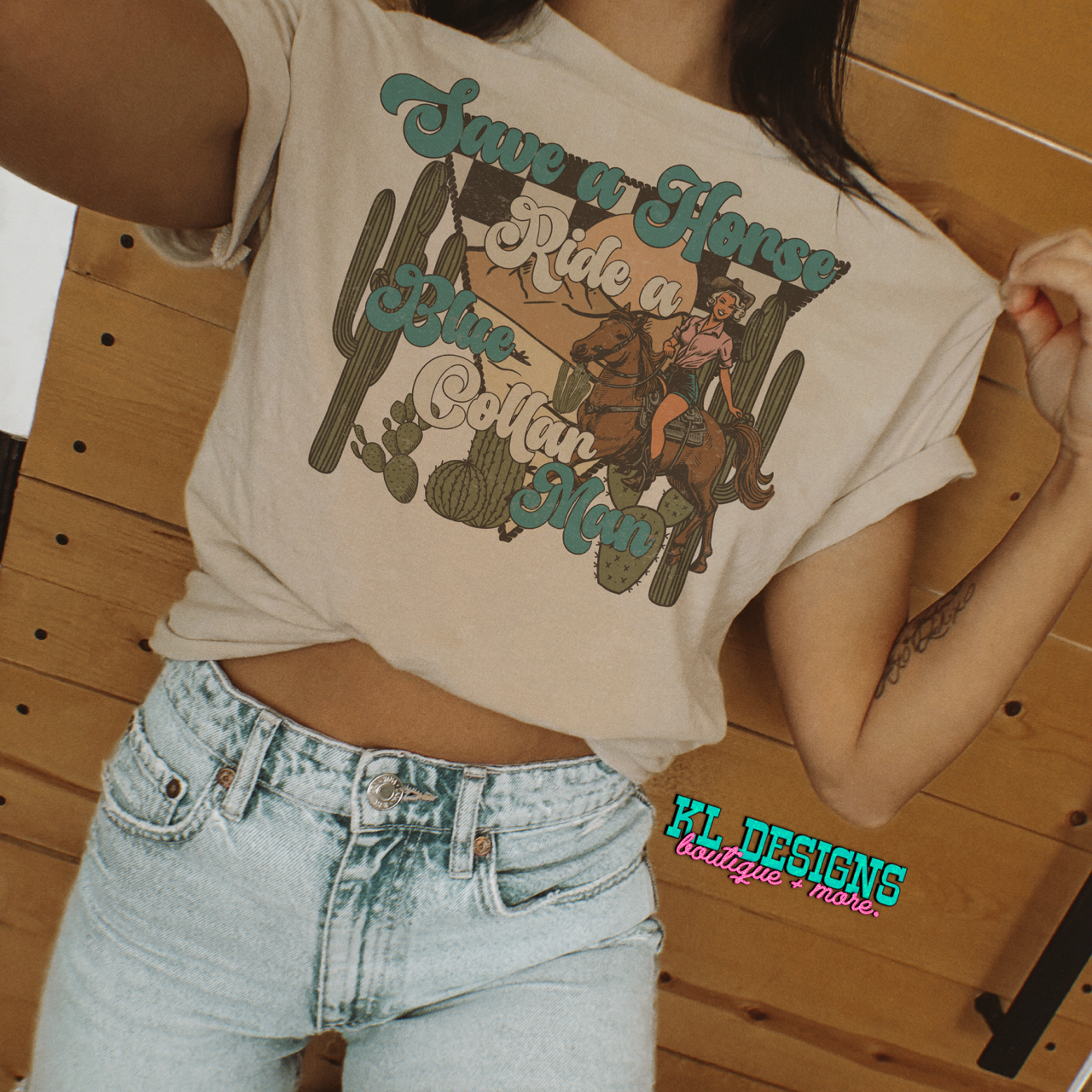Western Blue Collar Ride (sublimation)