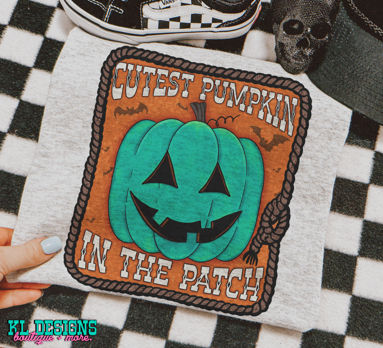 Cutest Pumpkin (blue pumpkin/orange) | Digital Download