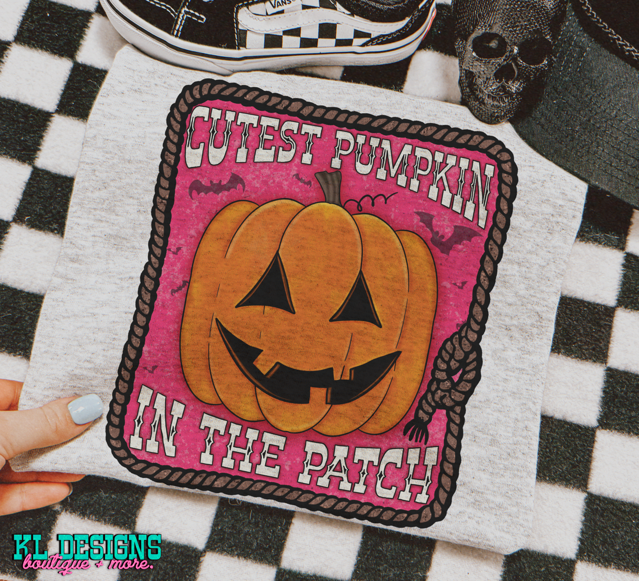 Cutest Pumpkin (orange pumpkin/pink) | Digital Download