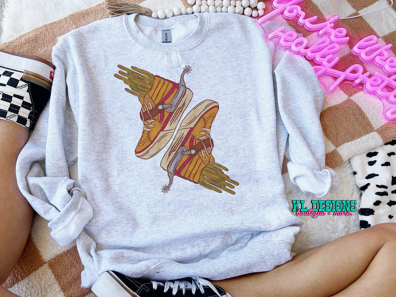 Retro Western Cactus Kicks (sublimation)