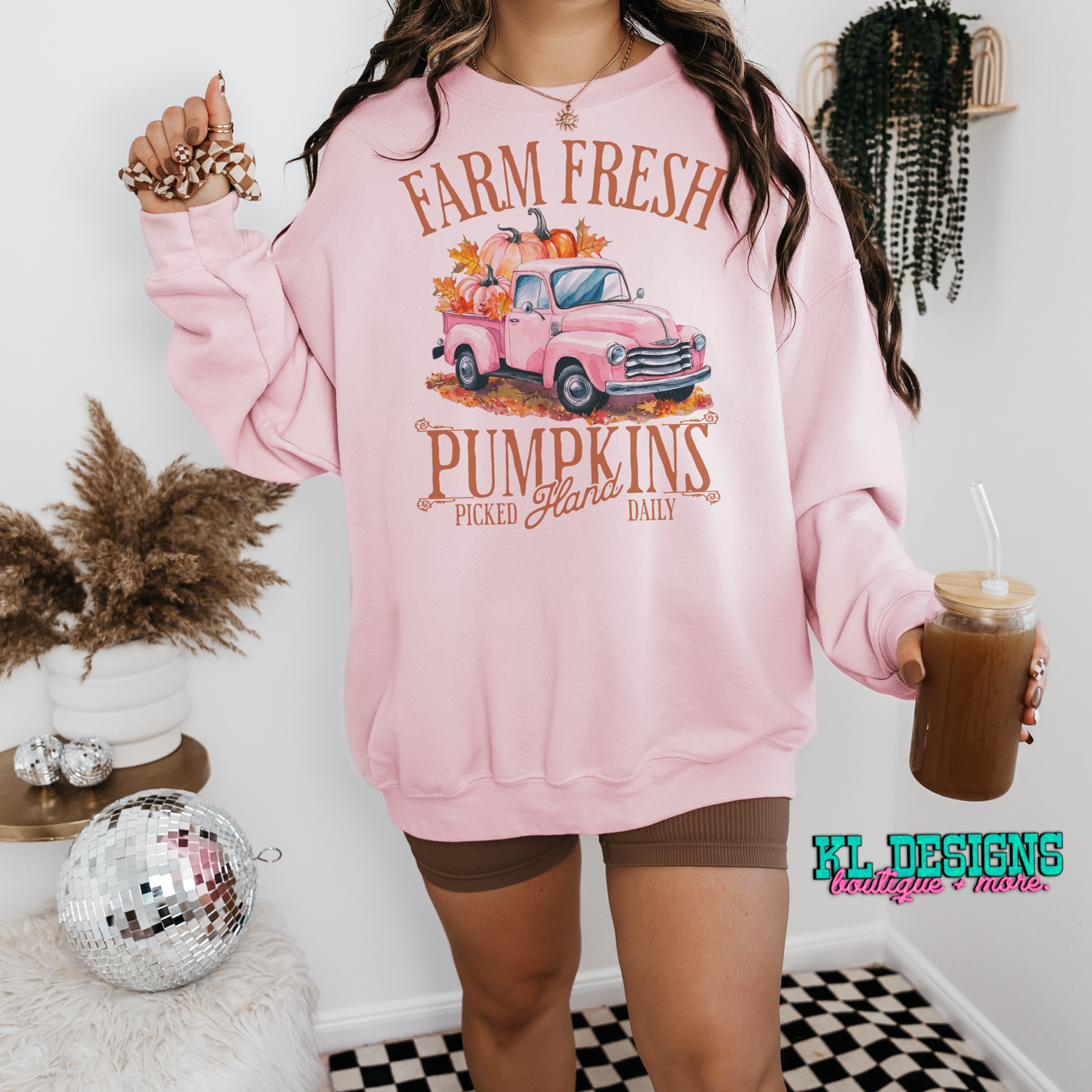 Pink Farm Fresh Pumpkins (sublimation)