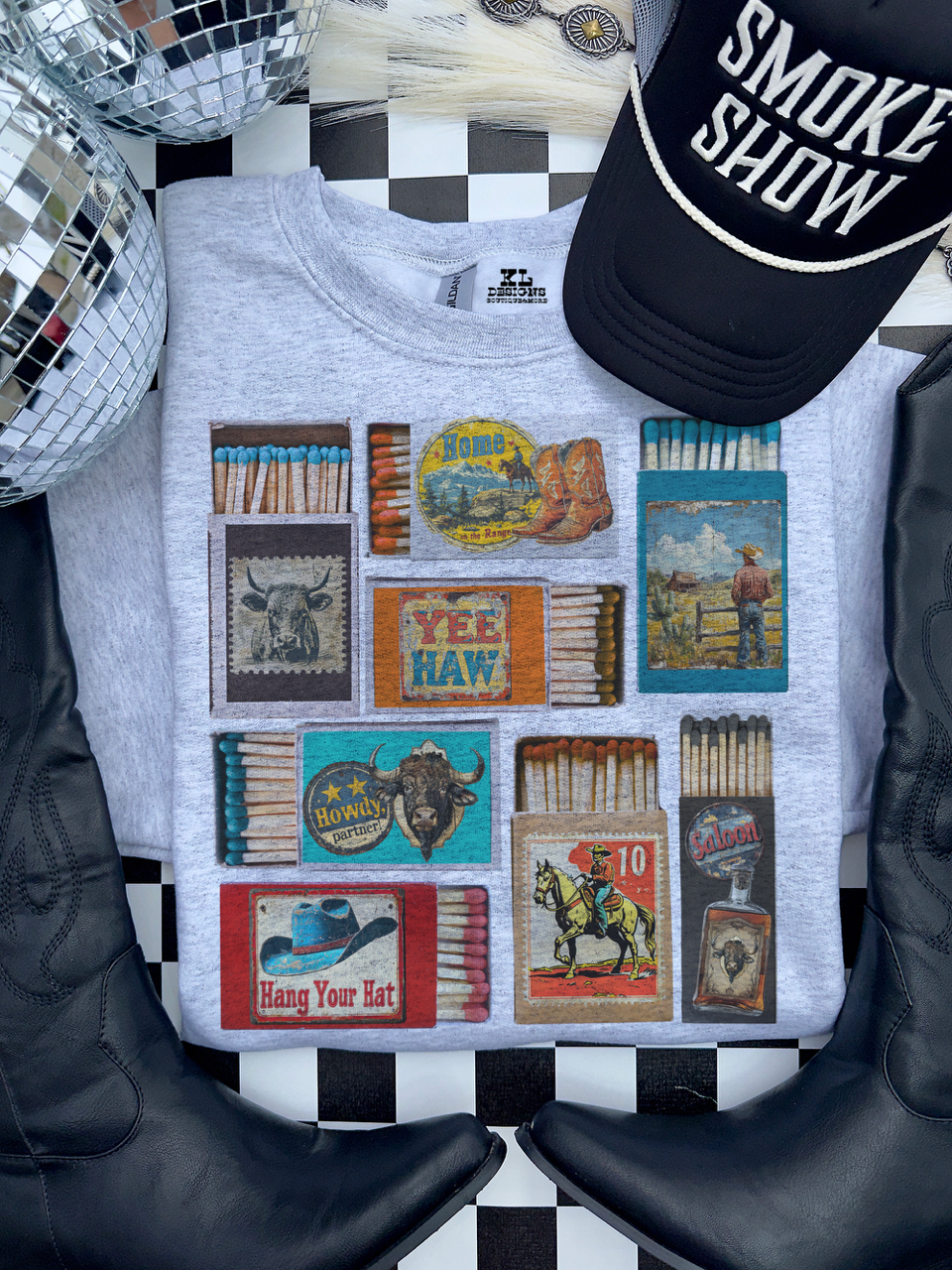 Vintage Western Matchbox Collage (wholesale)