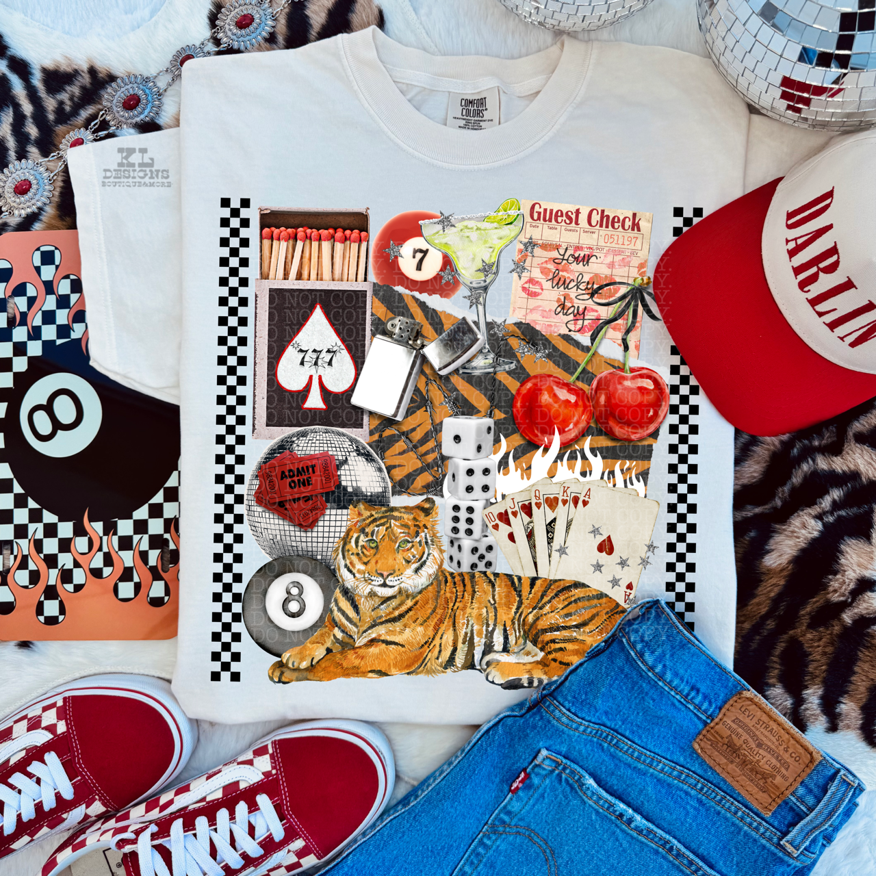 Your Lucky Day Tiger Collage | Digital Download