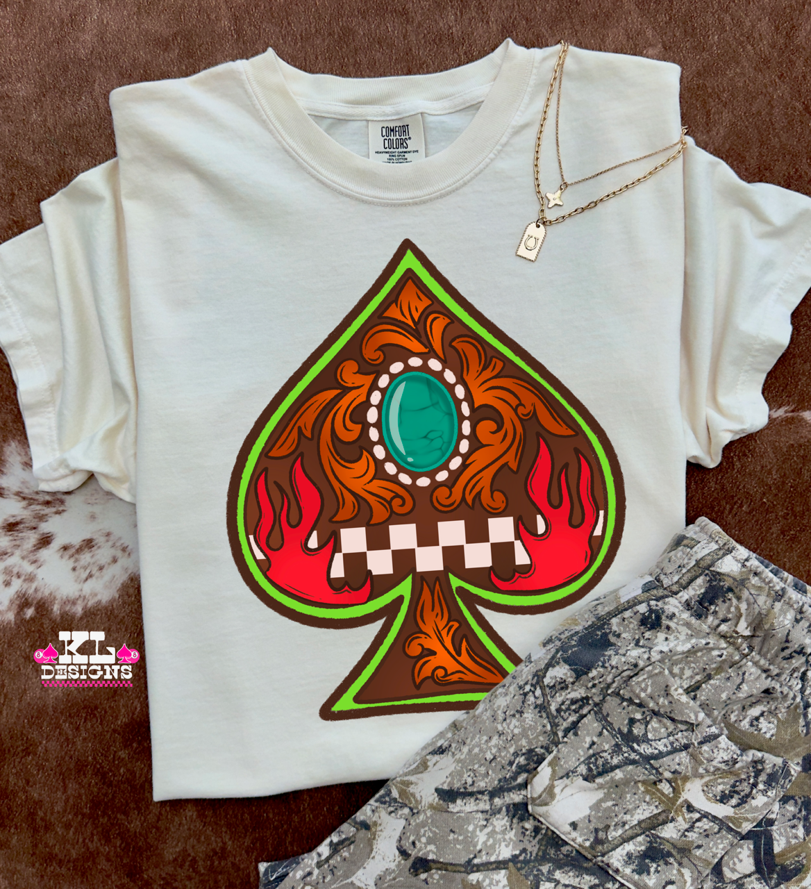 On The Neon Tooled Spade (wholesale)