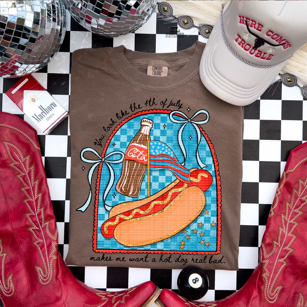 4th Of July Hot Dog Collage | Digital Download
