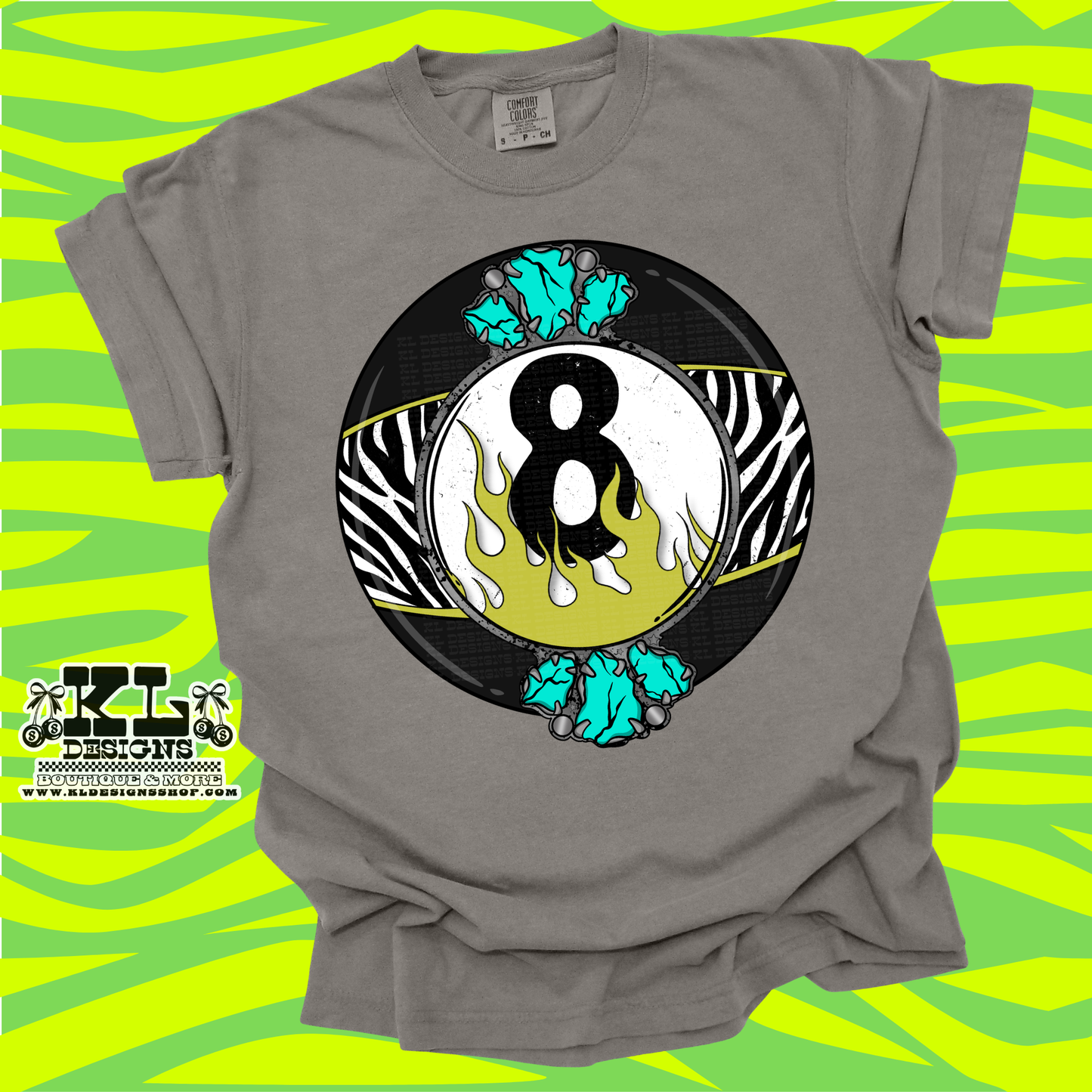 Wild Thang Zebra 8 Ball