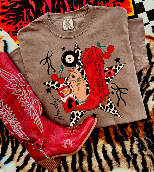 Howdy Cowgirl Star Collage