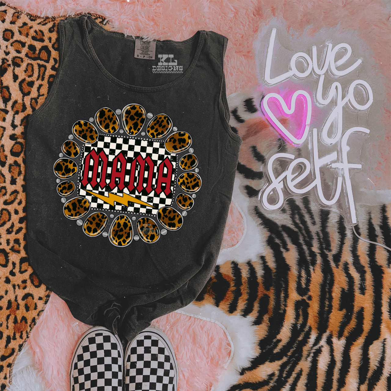 Leopard Checkered Mama Jewel
