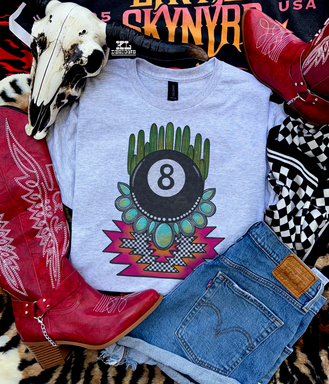 Aztec Cactus 8 Ball Jewel