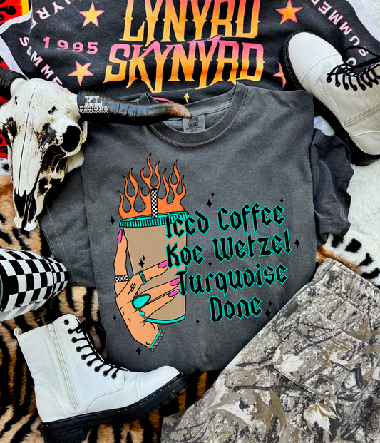 Iced Coffee, K W, Turquoise