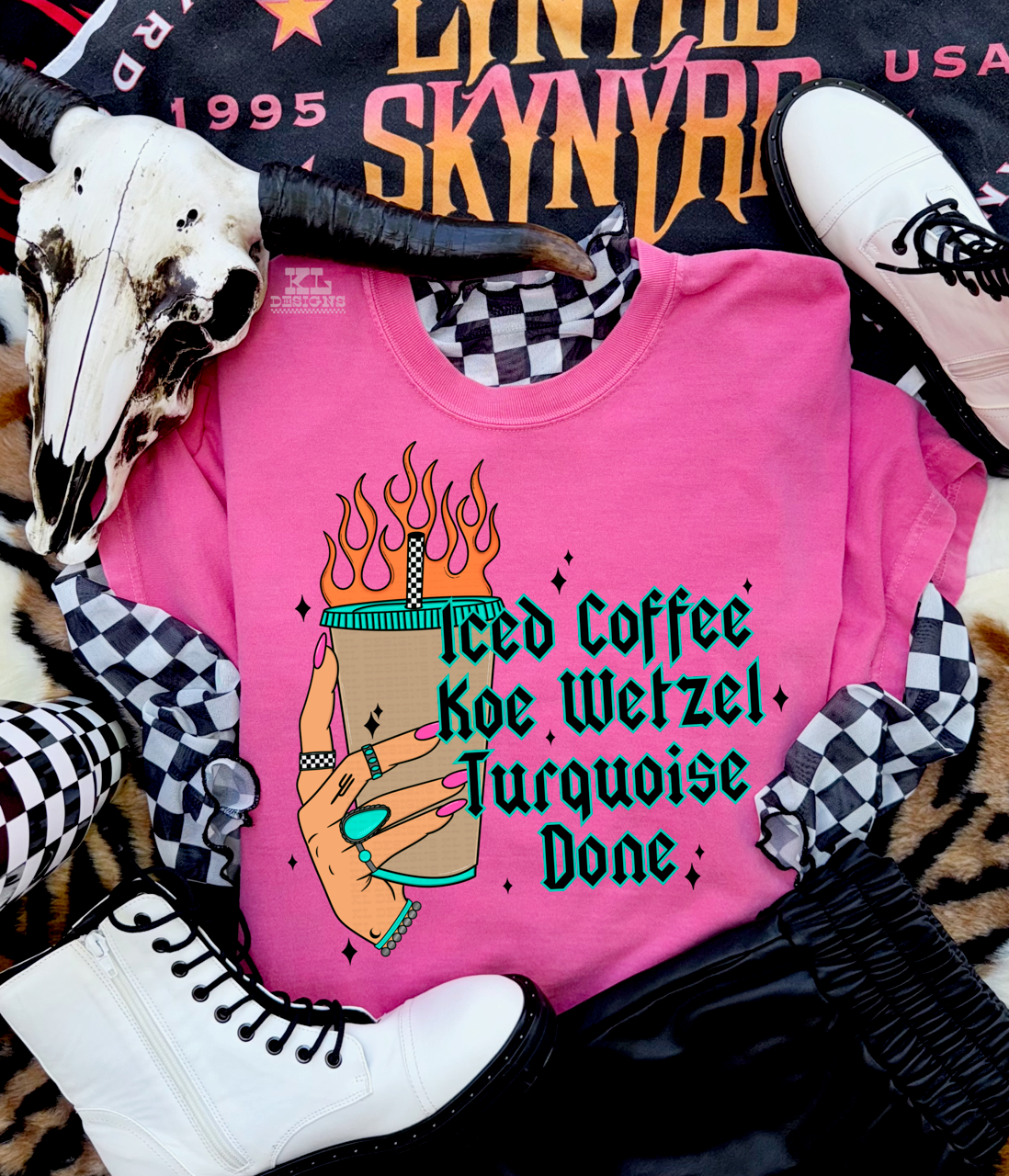 Iced Coffee, K W, Turquoise