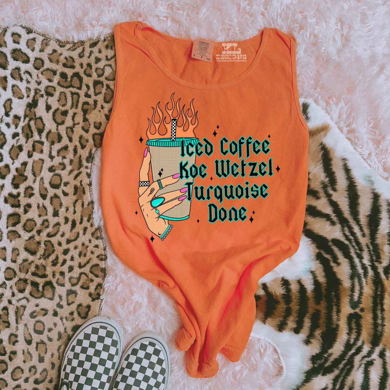 Iced Coffee, K W, Turquoise