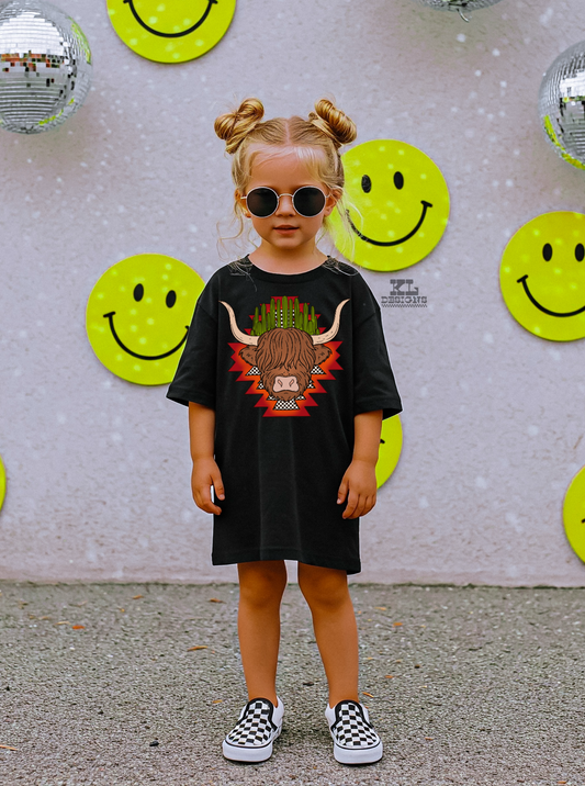 Edgy Aztec Highland Cow