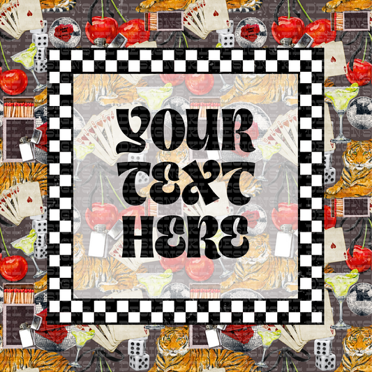 Tiger Cherry Collage Template (add your own text) | Digital Download