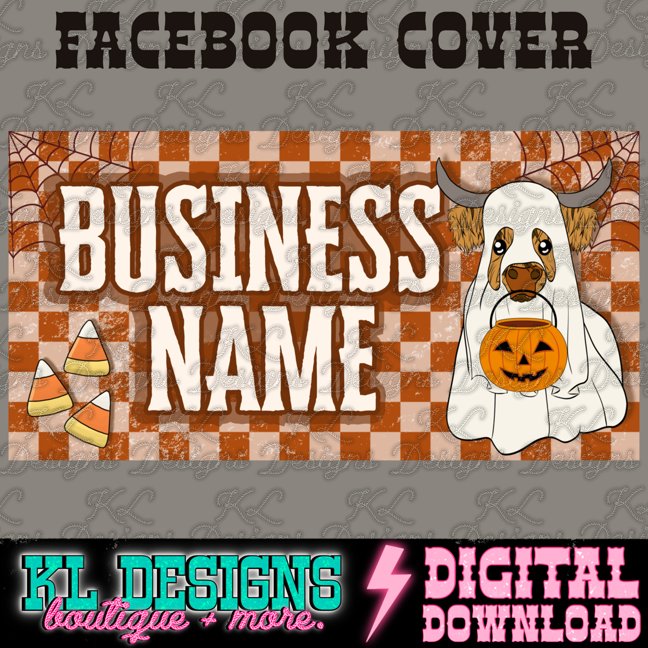 Fall/Halloween Facebook Group Cover Photos (multiple designs) | Digital Download