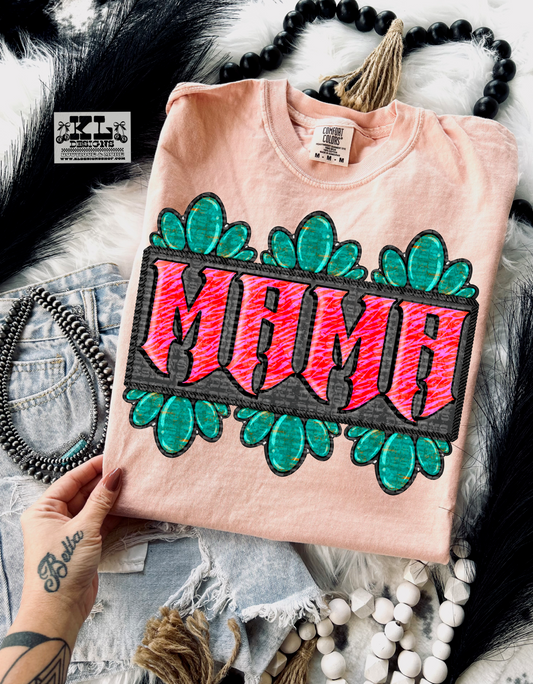 Edgy Pink Zebra Jewel Mama