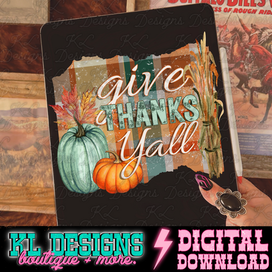 Give Thanks Plaid | Digital Download