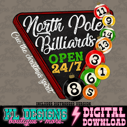 North Pole Billiards | Digital Download