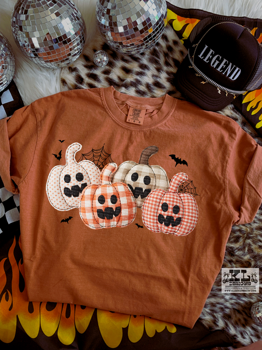 Faux Patchwork Pumpkins